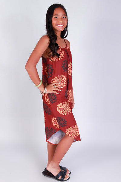 Jeans Warehouse Hawaii - DRESS RMPR 2-16 - MANGO QUILT NO WAIST JUMPSUIT | KIDS SIZE 2-16 | By LUZ
