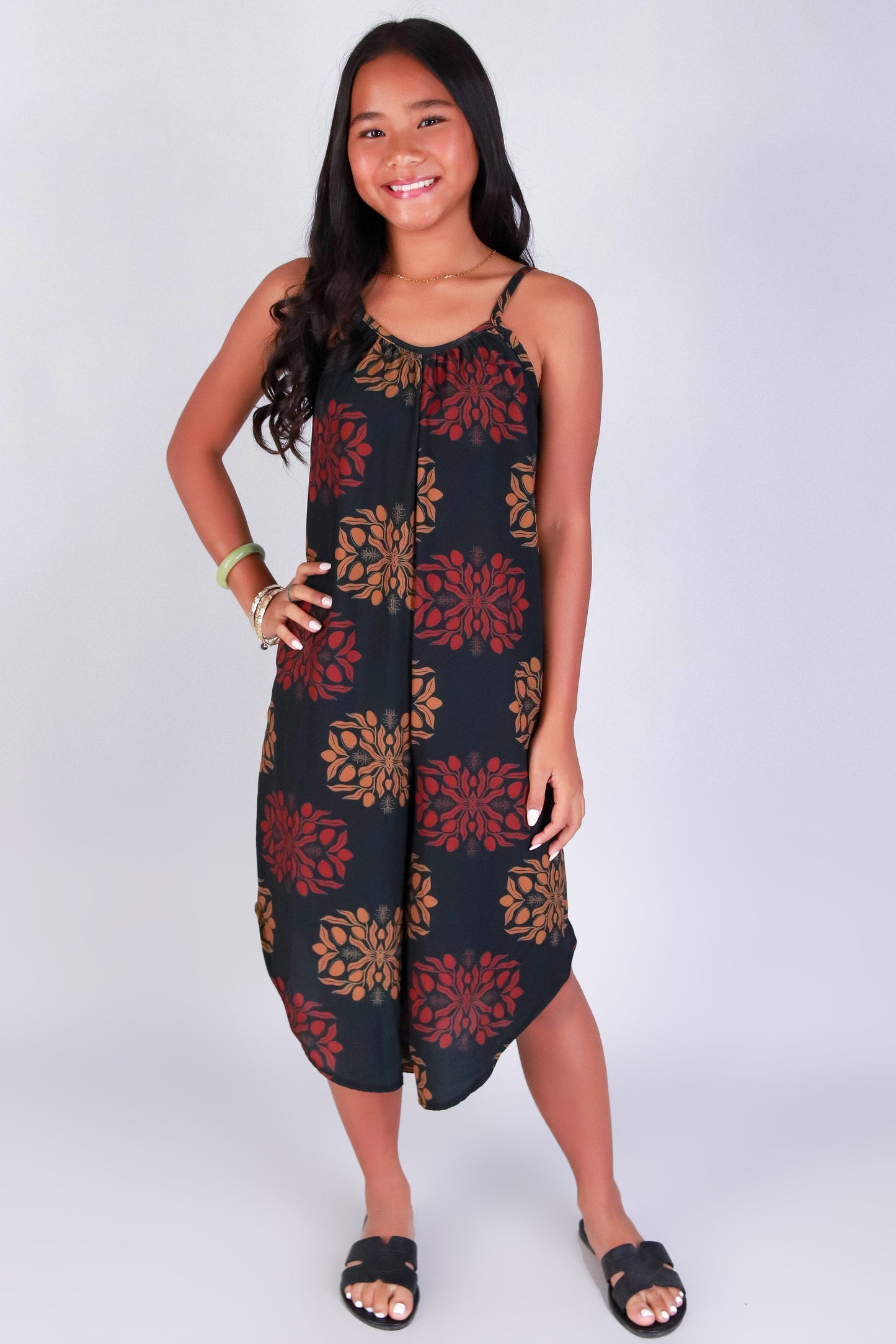 Jeans Warehouse Hawaii - DRESS RMPR 2-16 - MANGO QUILT NO WAIST JUMPSUIT | KIDS SIZE 2-16 | By LUZ