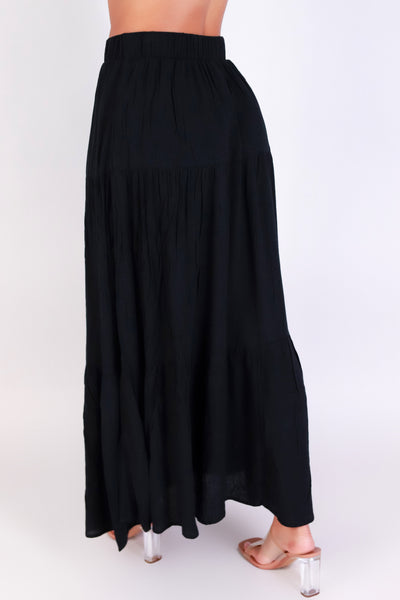 Jeans Warehouse Hawaii - WOVEN LONG SKIRT - FEELING FREE SKIRT | By AMBIANCE APPAREL
