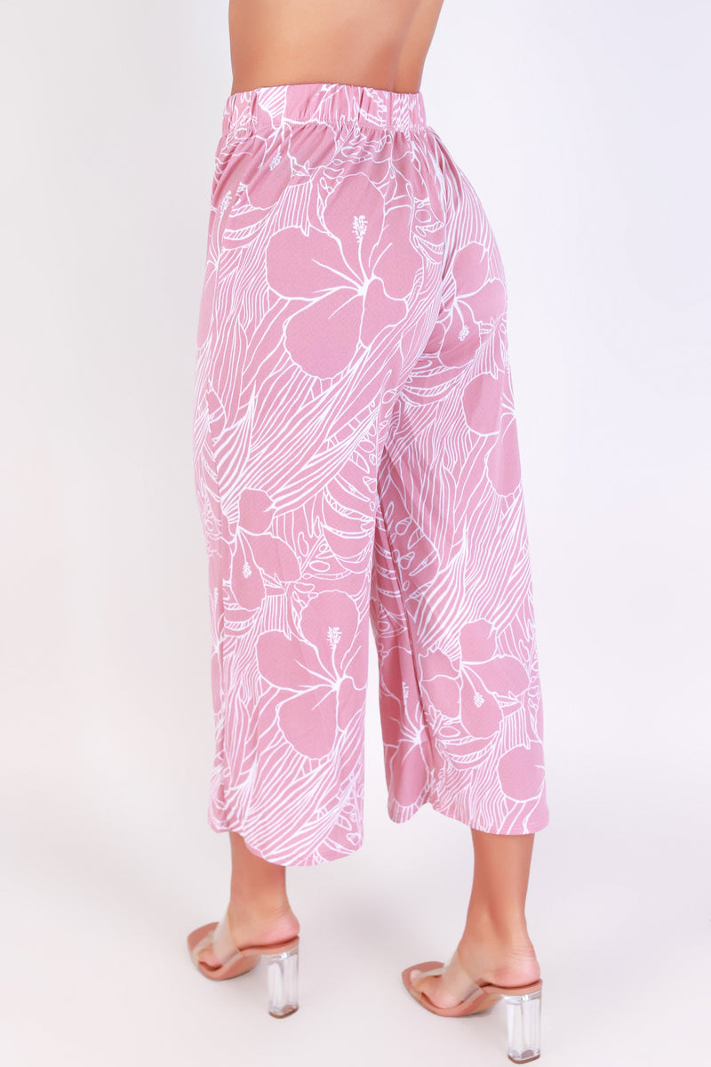 Jeans Warehouse Hawaii - PRINT KNIT CAPRI&