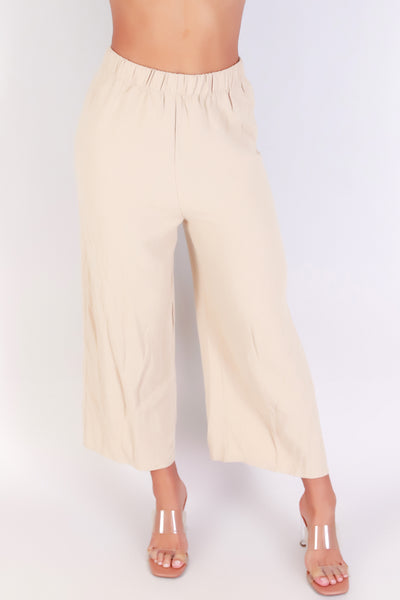 Jeans Warehouse Hawaii - SOLID WOVEN CAPRI'S - WORTH THE RISK CAPRI PANTS | By PAPERMOON/ B_ENVIED