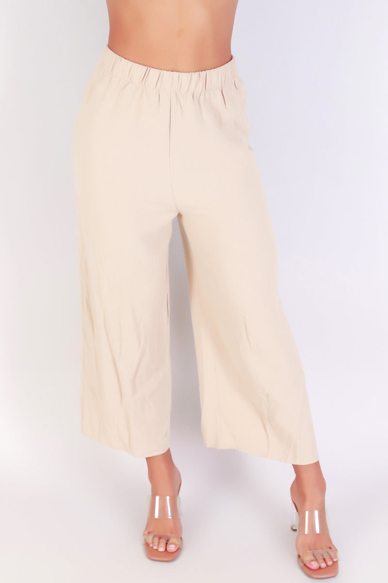 Jeans Warehouse Hawaii - SOLID WOVEN CAPRI&