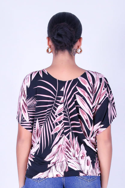 LEAF ME PRETTY DOLMAN TOP