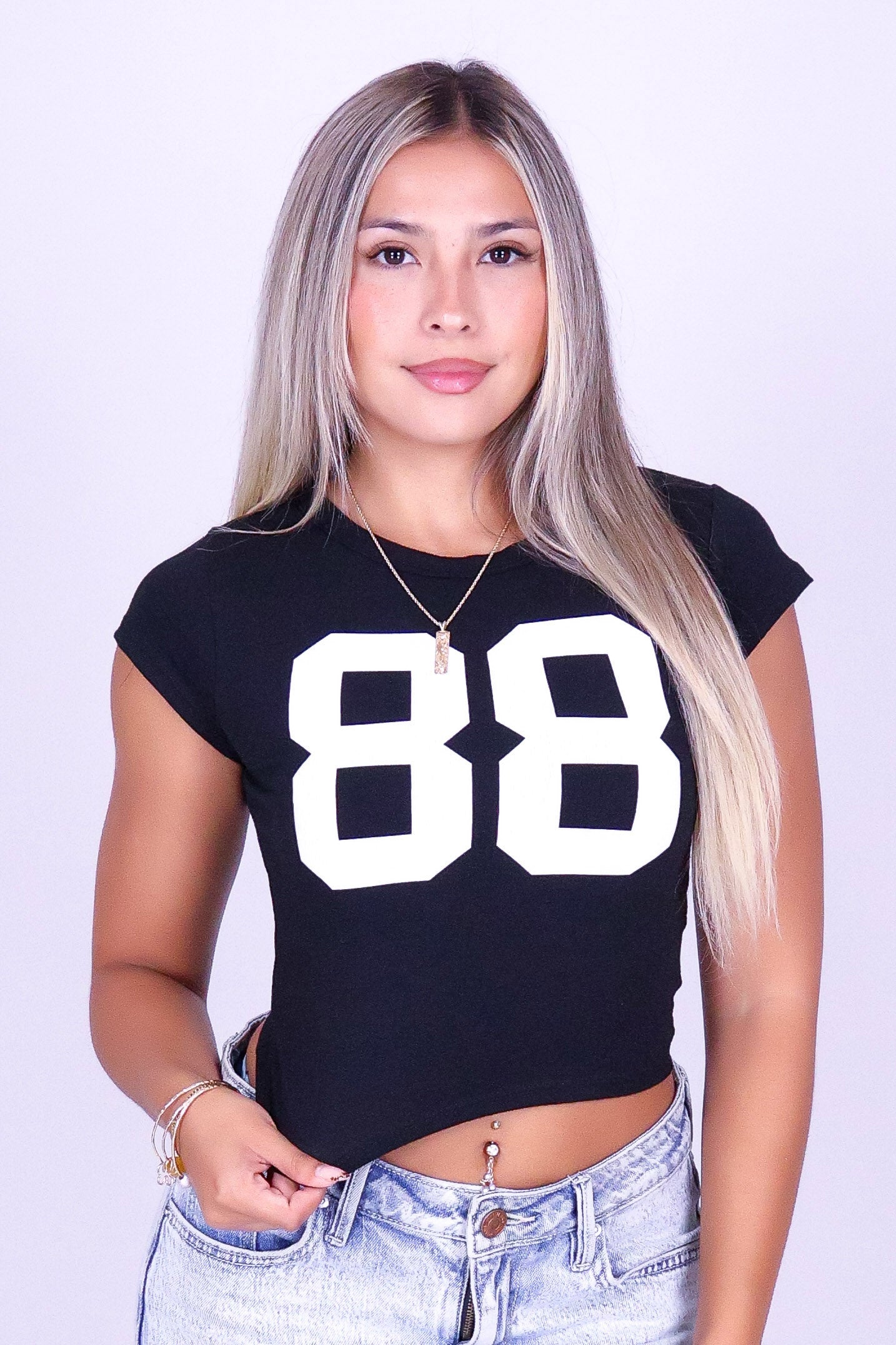 #88 CROP BABY TEE
