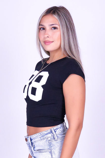 #88 CROP BABY TEE