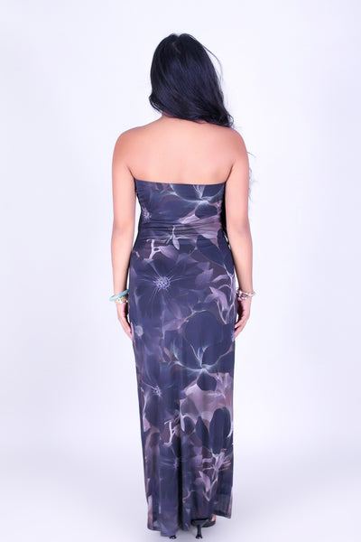 GARDEN ROMANCE TUBE MAXI DRESS