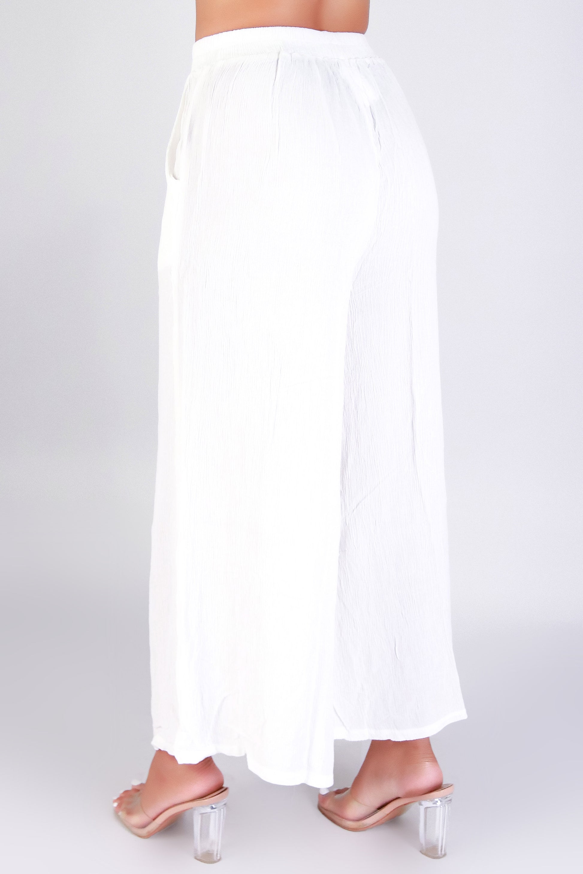 Jeans Warehouse Hawaii - SOLID WOVEN PANTS - EFFORTLESS FLOW PANTS | By ZENANA (KC EXCLUSIVE,INC