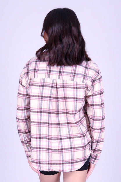 ROUGH CUT PLAID TOP