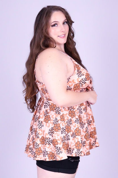 WILD PUAKENIKENI PEPLUM TOP