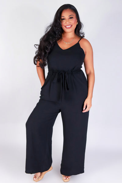 Jeans Warehouse Hawaii - PLUS SOLID JUMPSUITS - LOVELY DAYS JUMPSUIT | By ZENOBIA