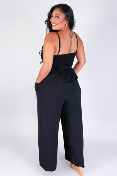 Jeans Warehouse Hawaii - PLUS SOLID JUMPSUITS - LOVELY DAYS JUMPSUIT | By ZENOBIA