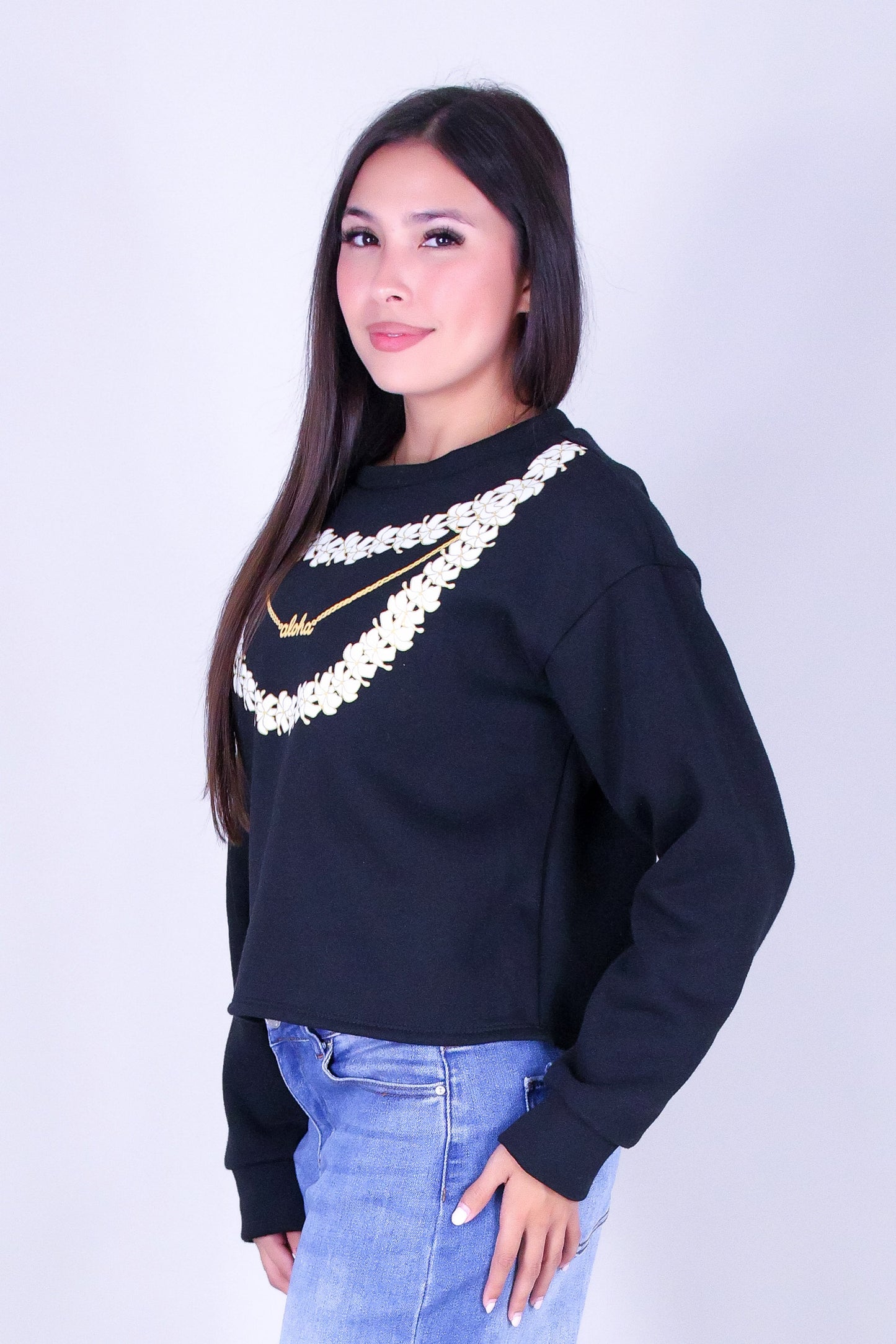 LAYERED PUAKENIKENI ALOHA SWEATER