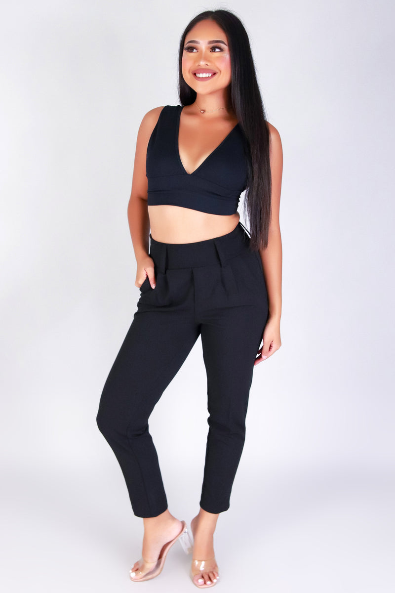 Jeans Warehouse Hawaii - SOLID WOVEN PANTS - HIGH SOCIETY TROUSER PANTS | By BOOM-BOOM JEANS