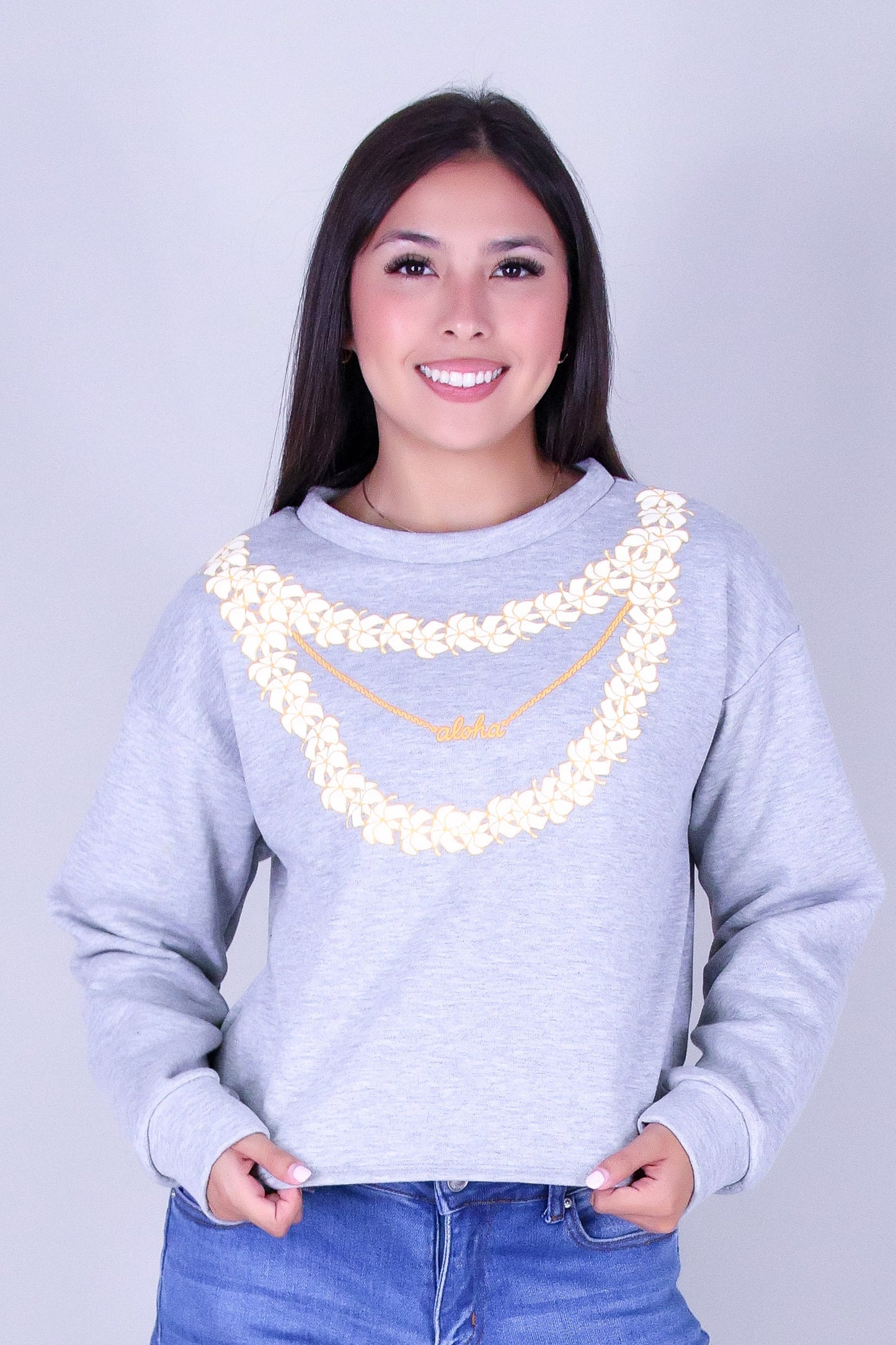 LAYERED PUAKENIKENI ALOHA SWEATER