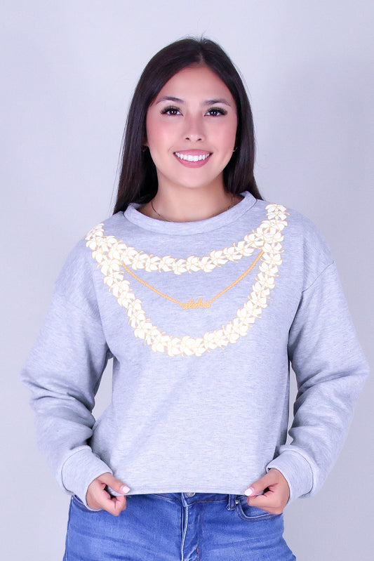 LAYERED PUAKENIKENI ALOHA SWEATER