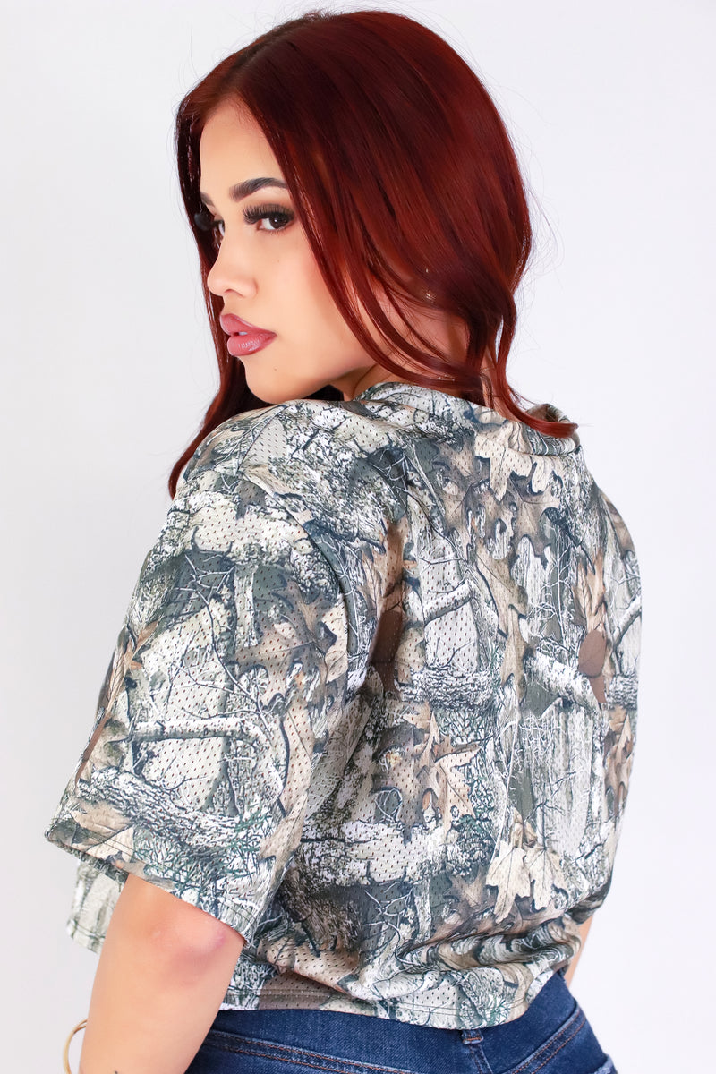 Jeans Warehouse Hawaii - S/S PRINT WOVEN CASUAL TOPS - HAWAII CAMO JERSEY | By YELLOW CABBAGE