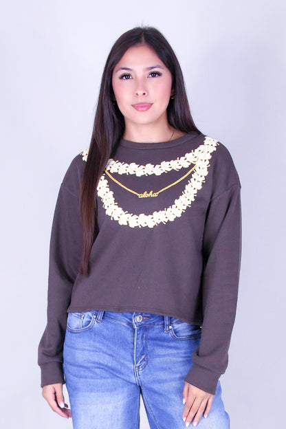 LAYERED PUAKENIKENI ALOHA SWEATER