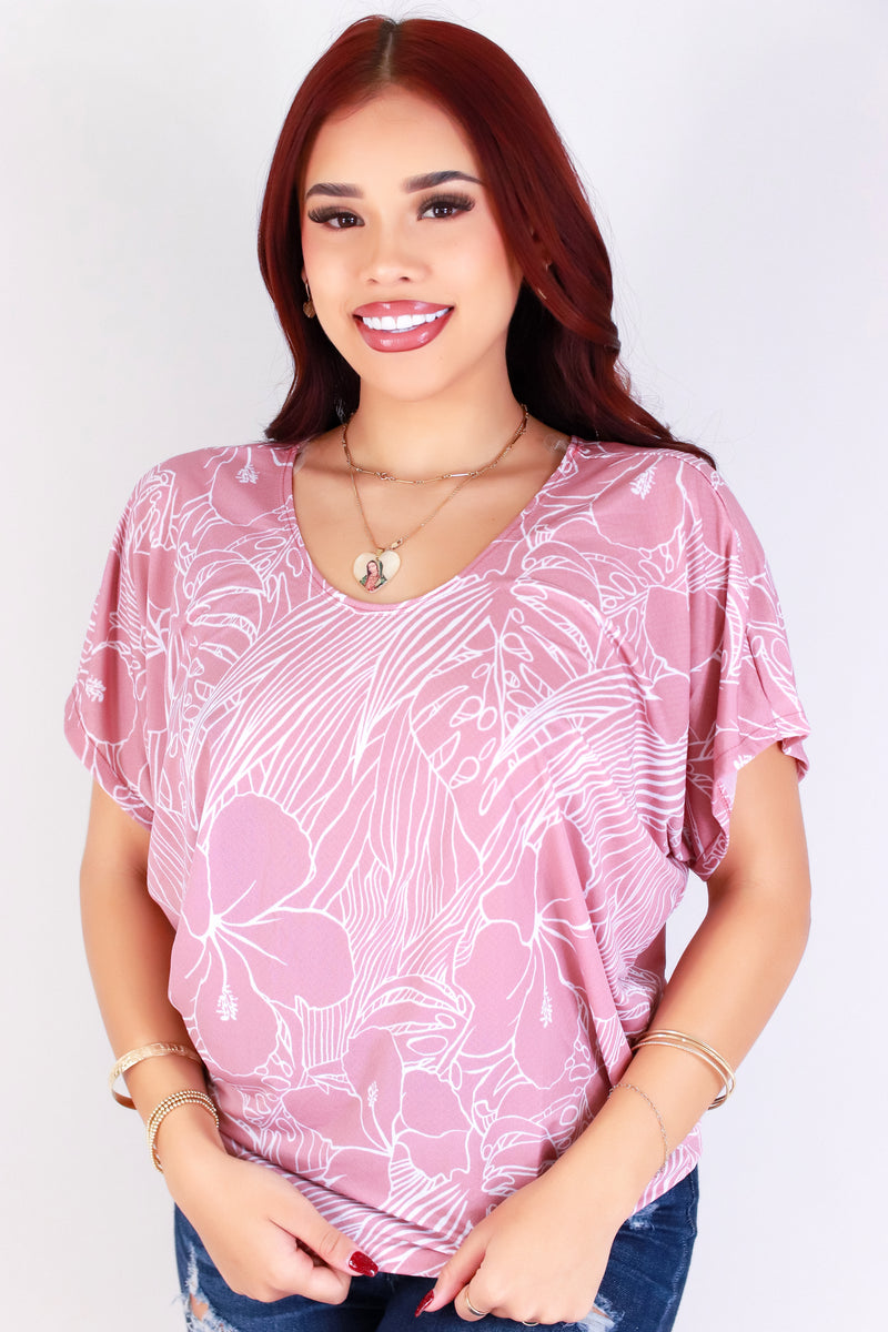 Jeans Warehouse Hawaii - SS PRINT - SECRET GARDEN DOLMAN TOP | By PAPERMOON/ B_ENVIED