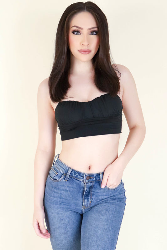 Jeans Warehouse Hawaii - SL CASUAL SOLID - SEE ME THROUGH CROP TOP | By ANWND