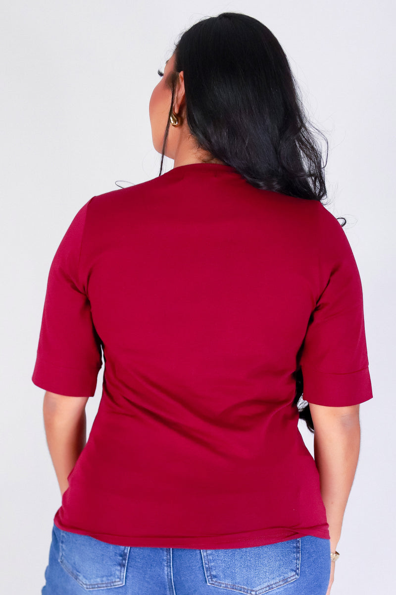 Jeans Warehouse Hawaii - PLUS BASIC V NECK TEES - VICTORIA TEE | By ACTIVE USA