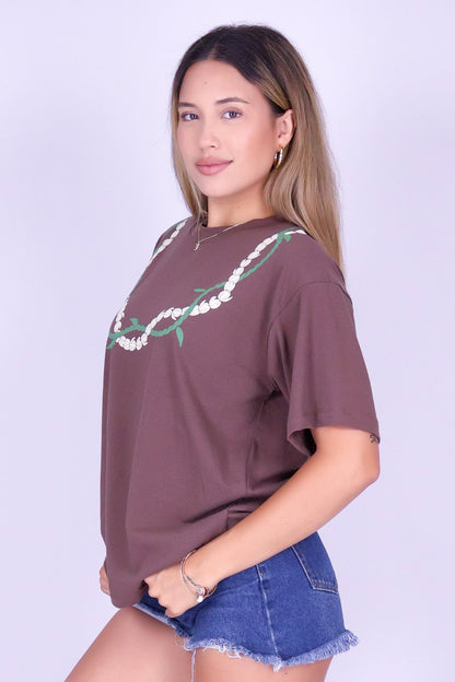TI LEAF PIKAKE OVERSIZED TEE