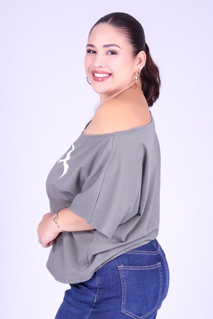 3 IWA OFF SHOULDER TEE