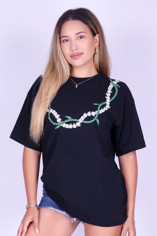 TI LEAF PIKAKE OVERSIZED TEE