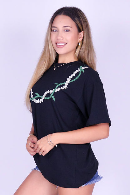 TI LEAF PIKAKE OVERSIZED TEE