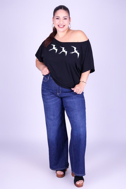 3 IWA OFF SHOULDER TEE
