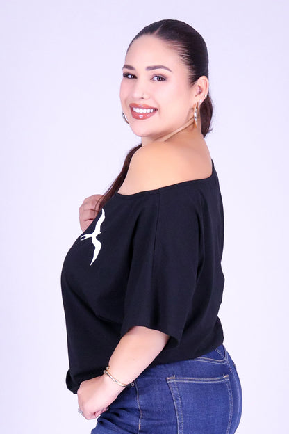 3 IWA OFF SHOULDER TEE