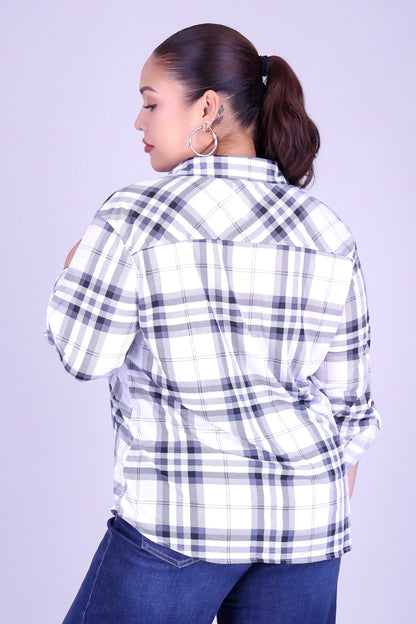 FALL FOR ME PLAID TOP