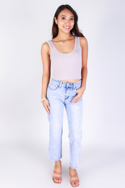 Jeans Warehouse Hawaii - DENIM CAPRIS - LET ME HELP YOU CROPPED JEANS | By WAX JEAN