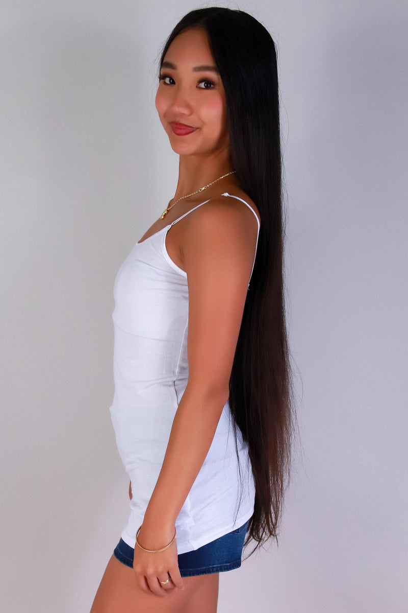 Jeans Warehouse Hawaii - TANK/TUBE SOLID BASIC - HERE WE GO CAMI | By AMBIANCE APPAREL