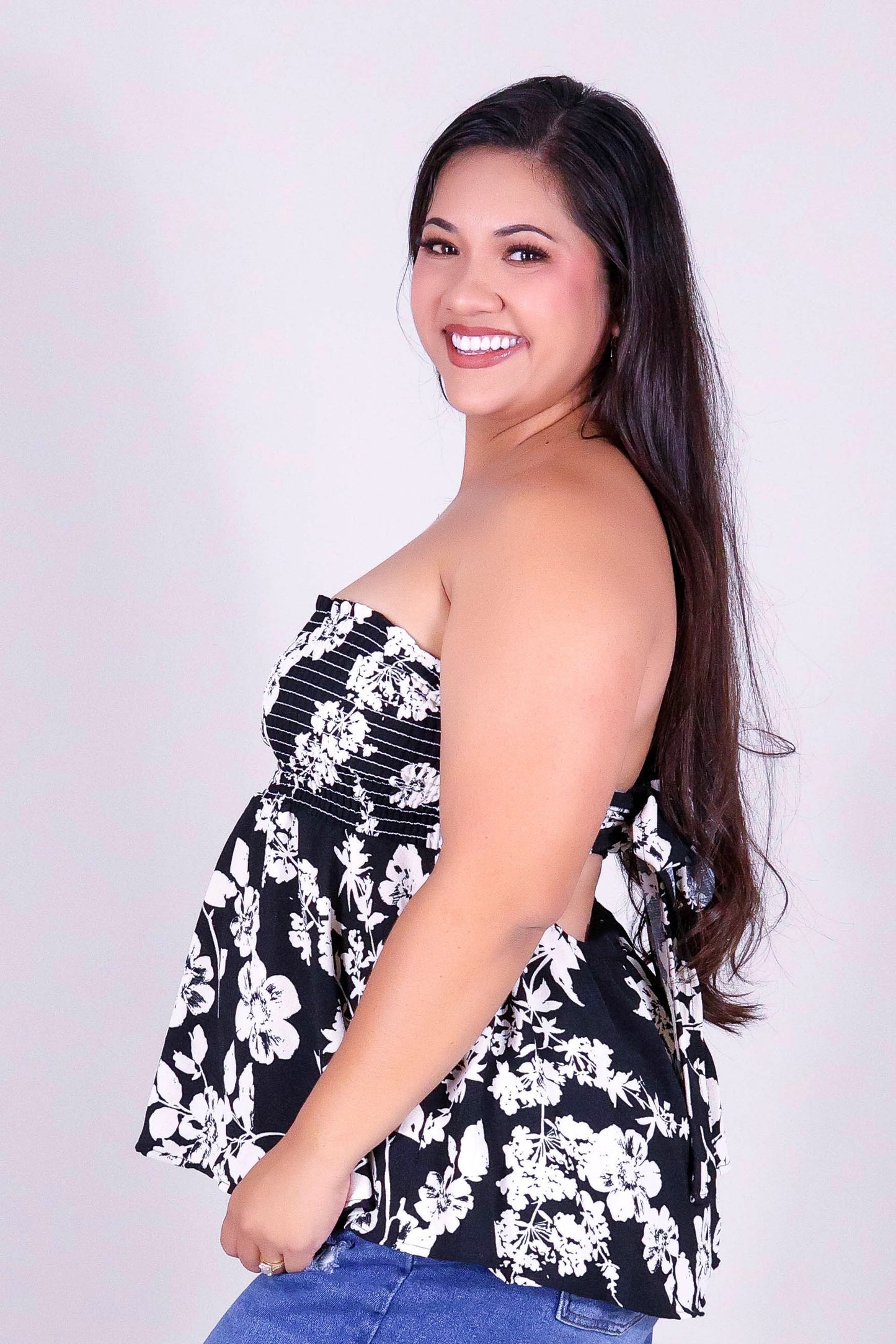 SUNDOWN TIE BACK TUBE TOP