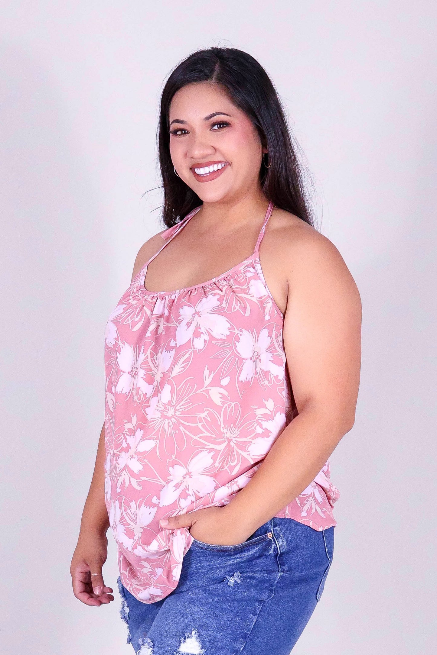 FLORA KISS HALTER TOP