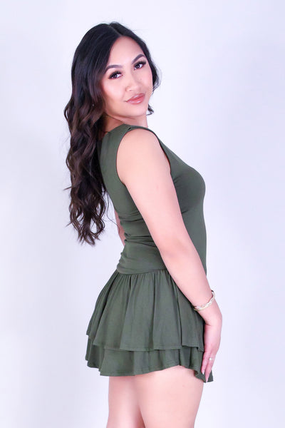 TWIRL ME RUFFLE DRESS