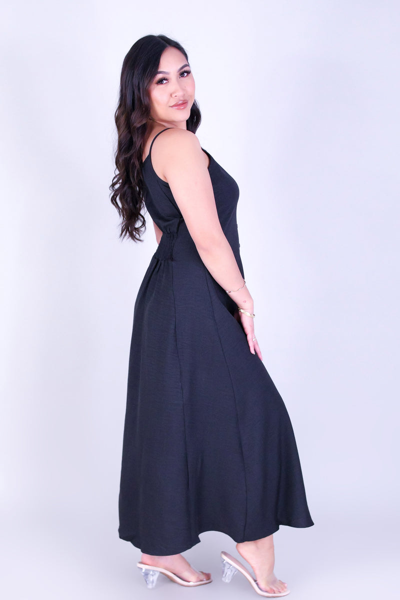 SLEEK FLOW LONG DRESS