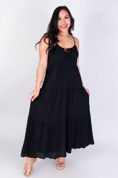 Jeans Warehouse Hawaii - SOLID LONG DRESSES - SOFTLY STUNNING DRESS | By OLIVE & CO