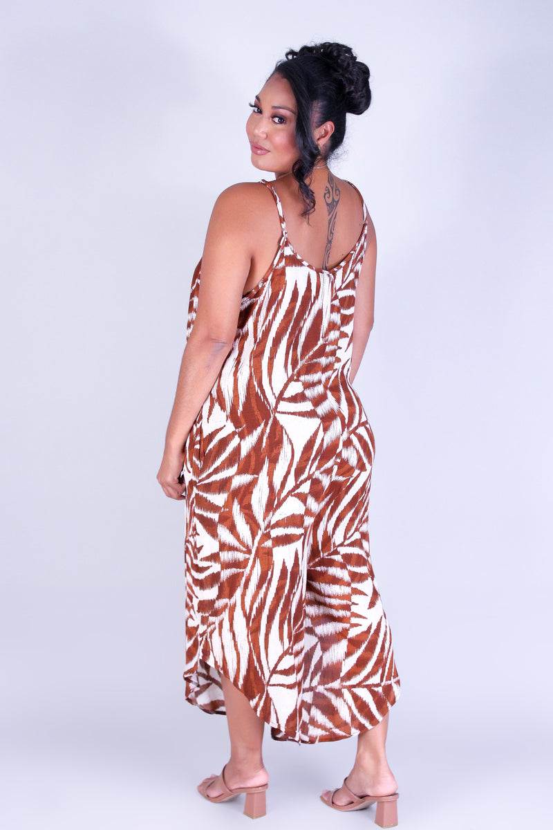 WATERCOLOR PARADISE NO WAIST JUMPSUIT