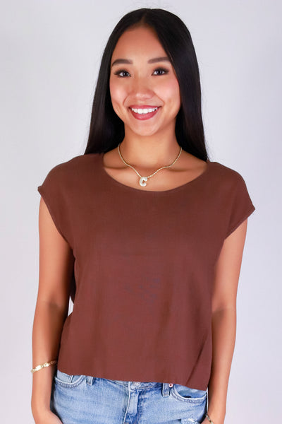 Jeans Warehouse Hawaii - TANK SOLID WOVEN CASUAL TOPS - SWEET EASE TOP | By ZENANA (KC EXCLUSIVE,INC