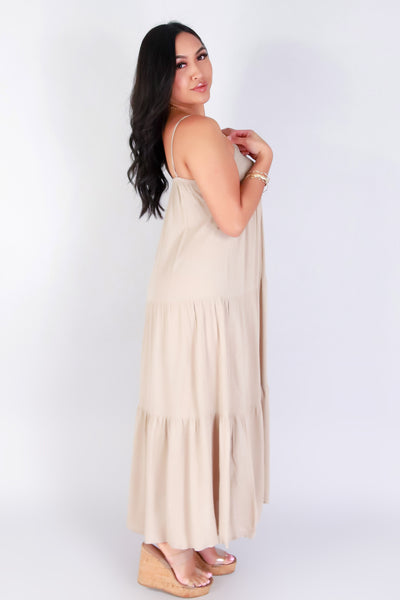 Jeans Warehouse Hawaii - SOLID LONG DRESSES - SOFTLY STUNNING DRESS | By OLIVE & CO