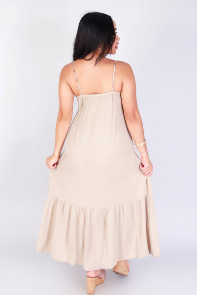 Jeans Warehouse Hawaii - SOLID LONG DRESSES - SOFTLY STUNNING DRESS | By OLIVE & CO