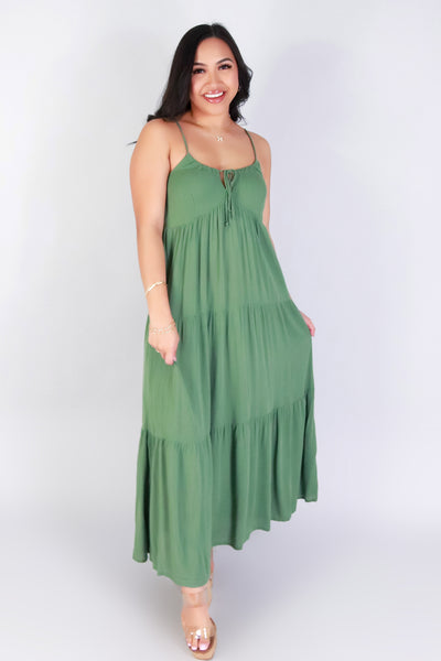 Jeans Warehouse Hawaii - SOLID LONG DRESSES - SOFTLY STUNNING DRESS | By OLIVE & CO