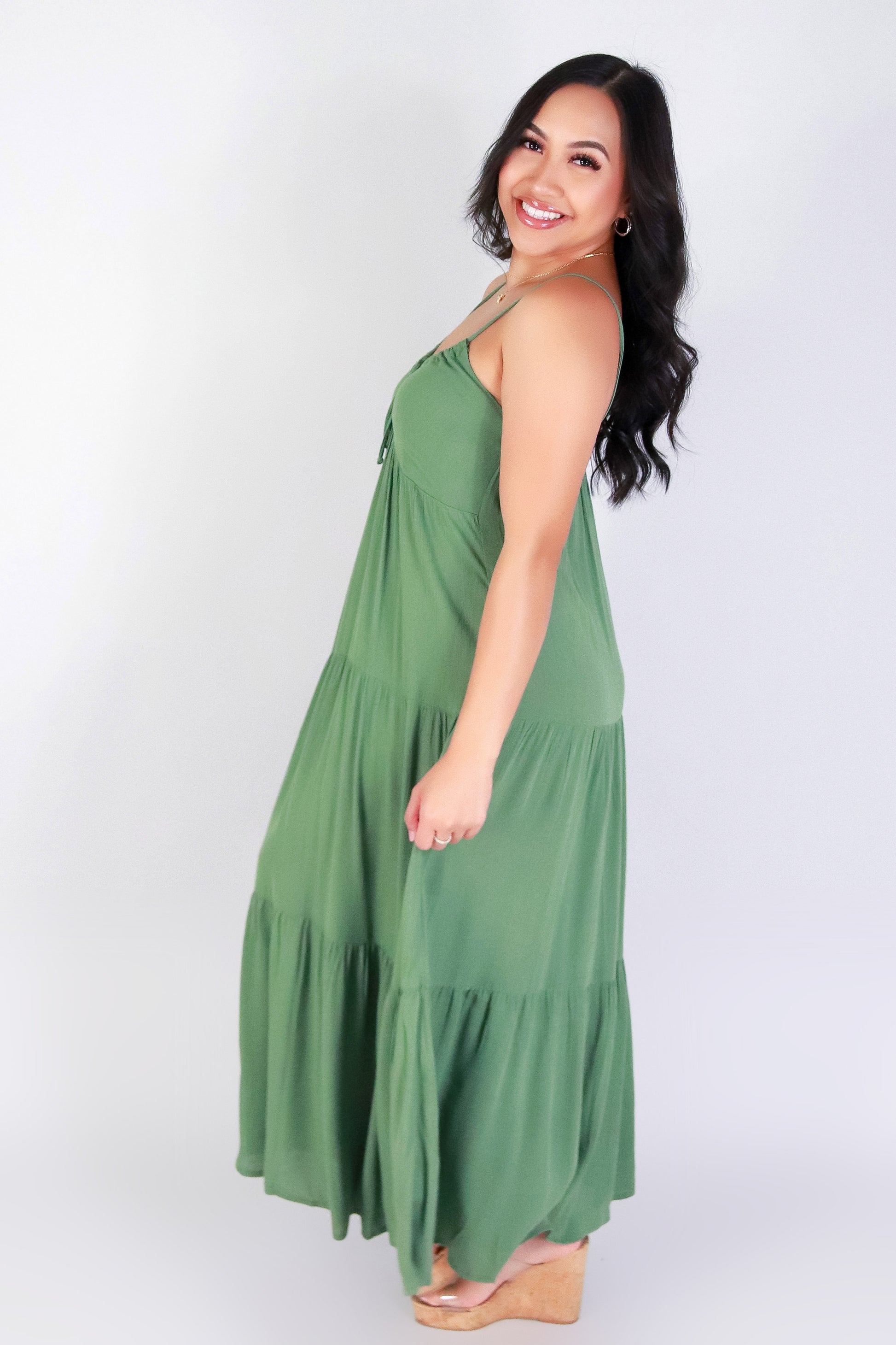 Jeans Warehouse Hawaii - SOLID LONG DRESSES - SOFTLY STUNNING DRESS | By OLIVE & CO