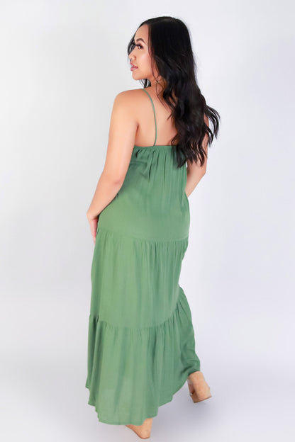 Jeans Warehouse Hawaii - SOLID LONG DRESSES - SOFTLY STUNNING DRESS | By OLIVE & CO