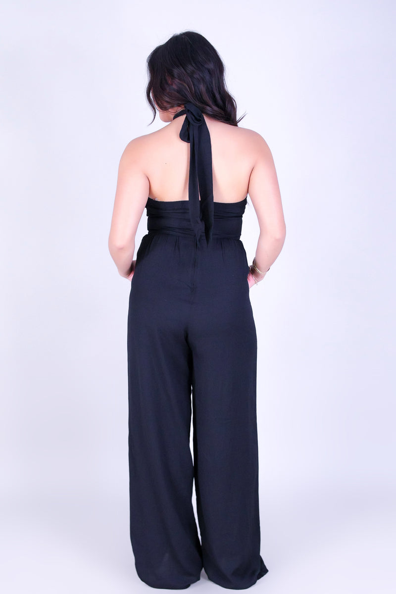 ELEGANT HALTER JUMPSUIT