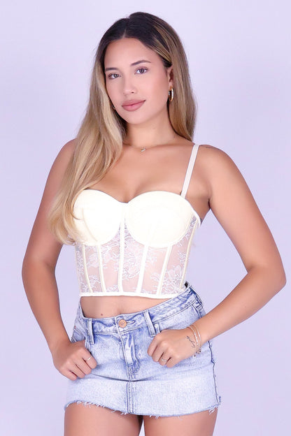 UNWRITTEN RULES CORSET TOP