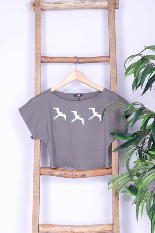 3 IWA OFF SHOULDER TEE | KIDS SIZE 8-16