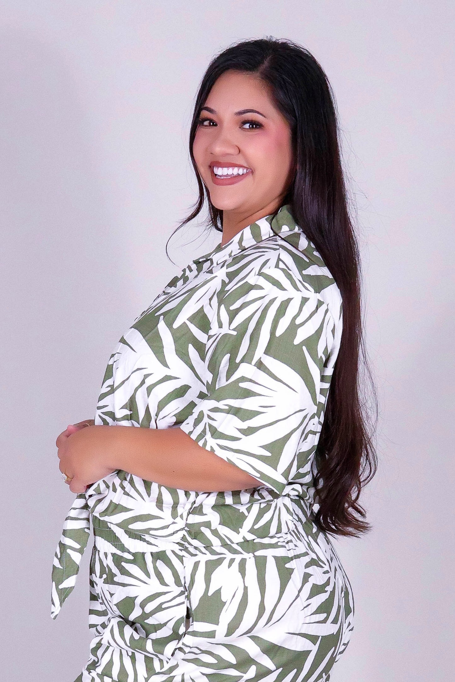 SUNLEAF BUTTON DOWN TOP