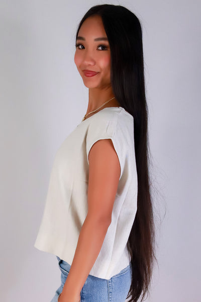 Jeans Warehouse Hawaii - TANK SOLID WOVEN CASUAL TOPS - SWEET EASE TOP | By ZENANA (KC EXCLUSIVE,INC